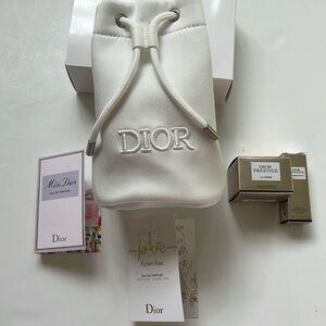 Dior set: bag, 2 creme , 2 Parfum